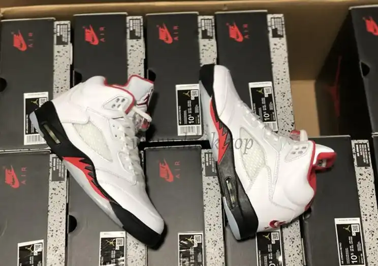 PK GOD Air Jordan 5 Fire Red retail materails ready to ship