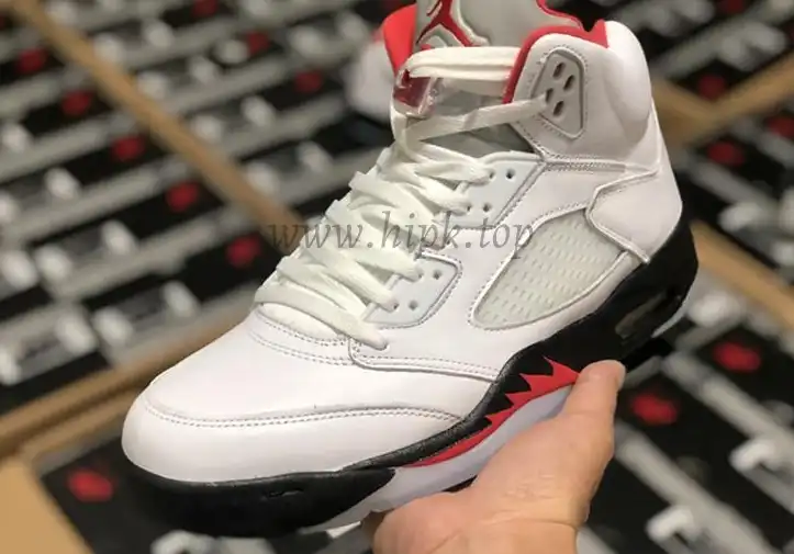 PK GOD Air Jordan 5 Fire Red retail materails ready to ship