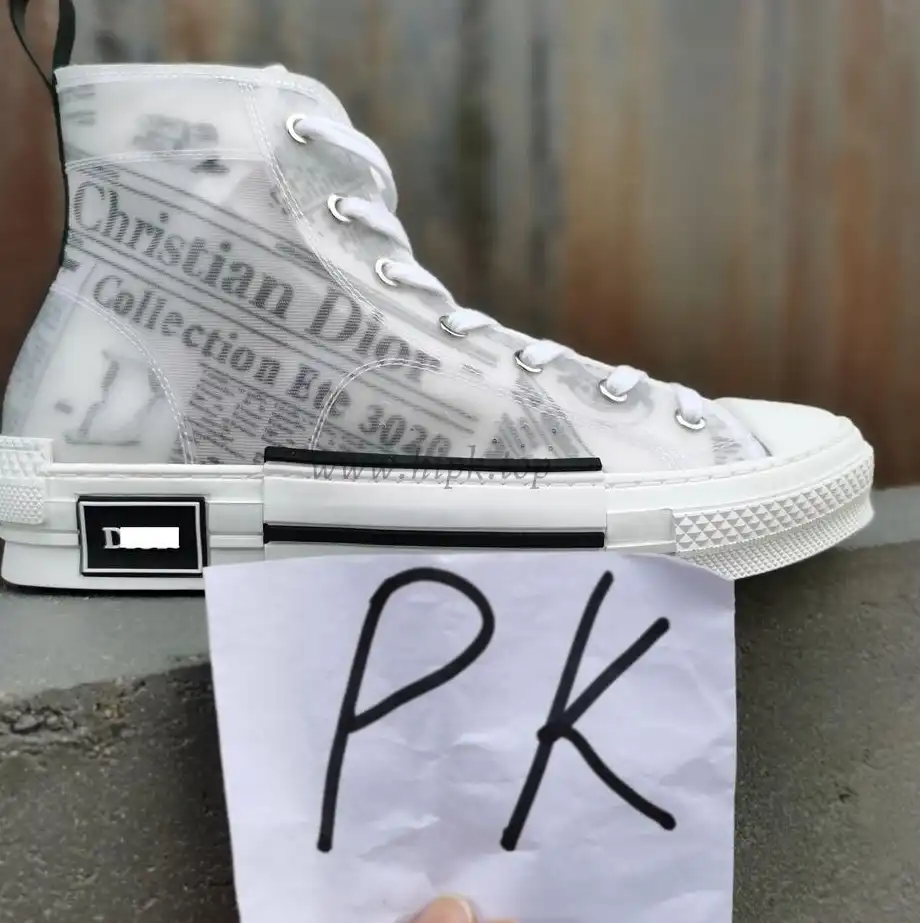 PK God Di*R retail version b23 high topWhite Canvas AND DANIEL ARSHAM Motif come with retail materials  total ready to ship