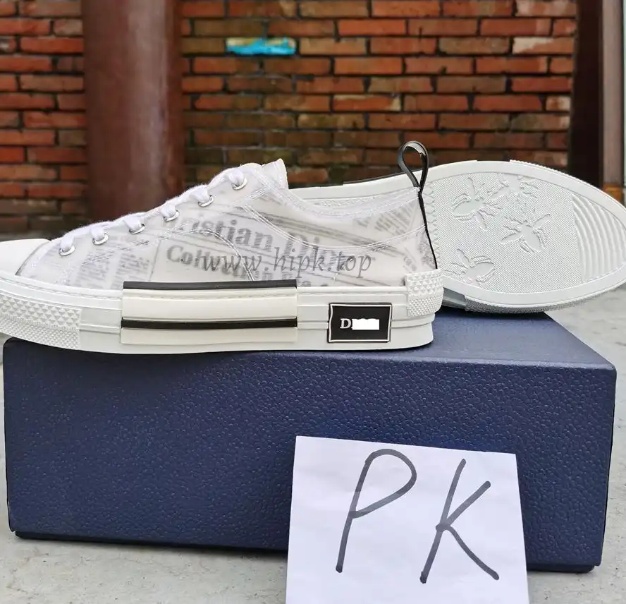 PK God Di*R retail version b23 low topWhite Canvas AND DANIEL ARSHAM Motif come with retail materials total ready to ship