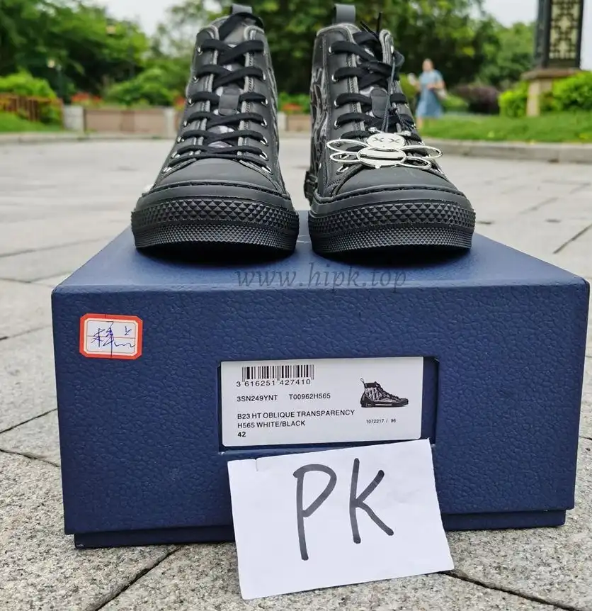 PK God Di*R retail version b23 high top Black and white come with retail materials  total ready to ship