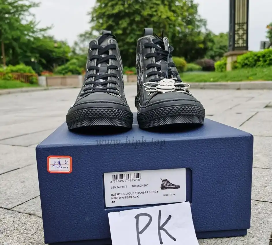 PK God Di*R retail version b23 high top Black and white come with retail materials  total ready to ship