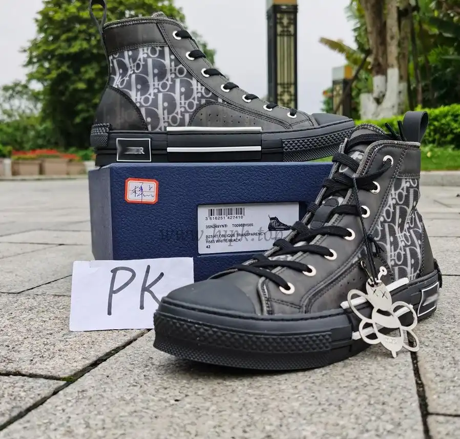 PK God Di*R retail version b23 high top Black and white come with retail materials  total ready to ship