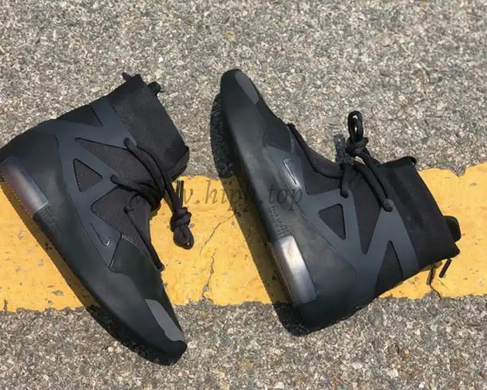 PK God Nike Air Fear of God 1 Triple Black retail materials ready to ship