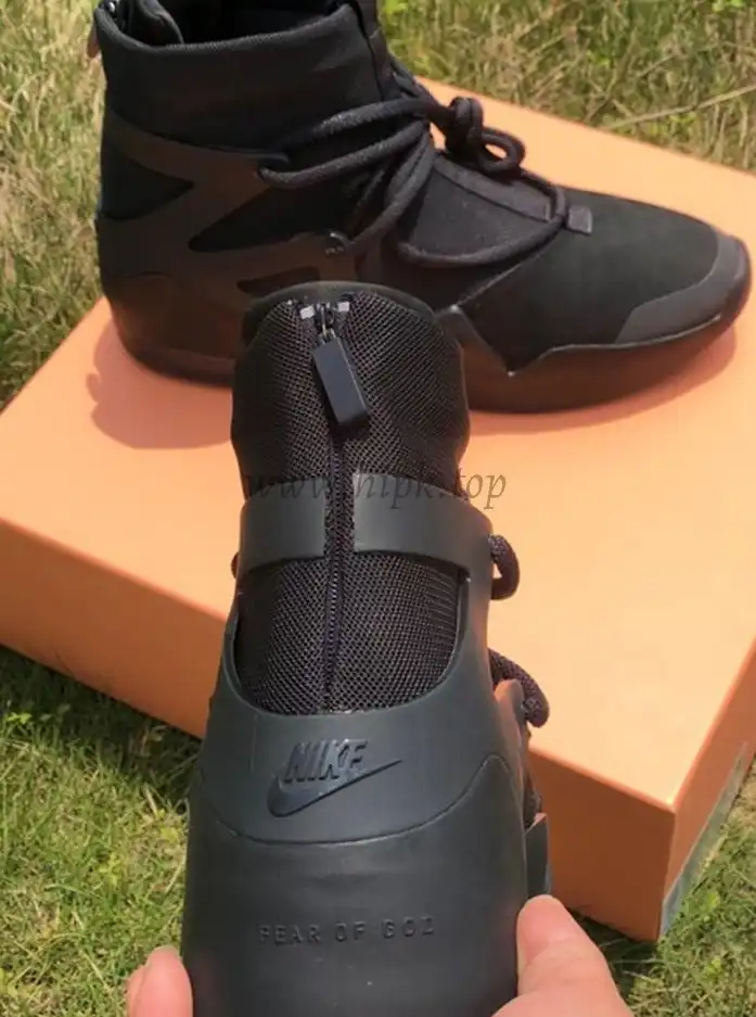 PK God Nike Air Fear of God 1 Triple Black retail materials ready to ship