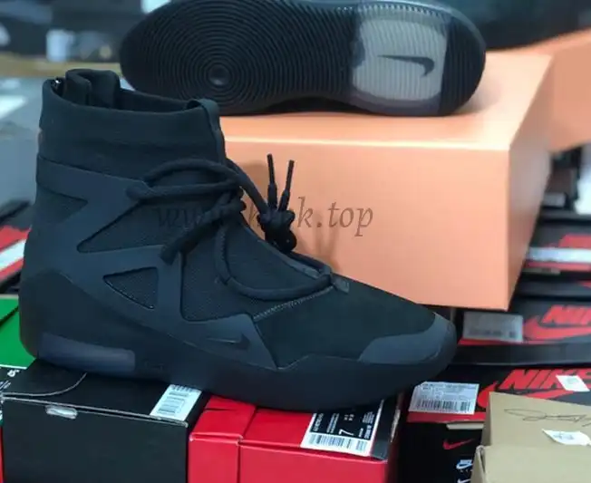 PK God Nike Air Fear of God 1 Triple Black retail materials ready to ship