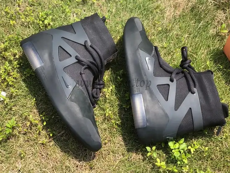 PK God Nike Air Fear of God 1 Triple Black retail materials ready to ship