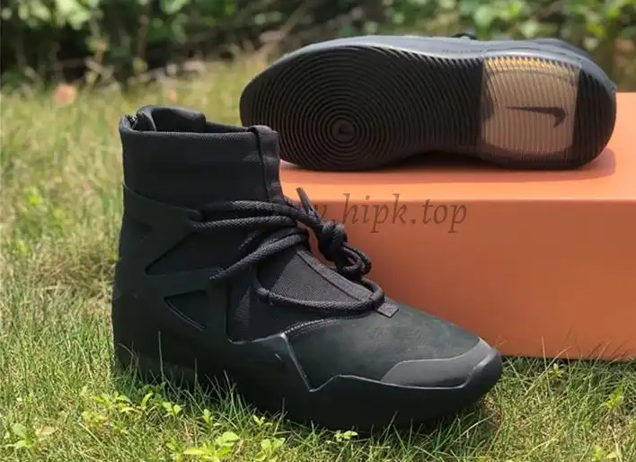 PK God Nike Air Fear of God 1 Triple Black retail materials ready to ship