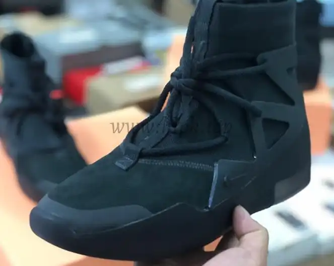 PK God Nike Air Fear of God 1 Triple Black retail materials ready to ship