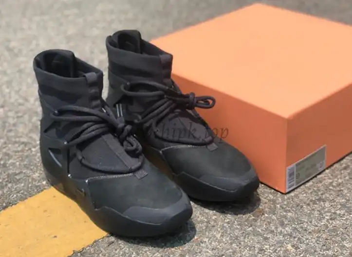 PK God Nike Air Fear of God 1 Triple Black retail materials ready to ship