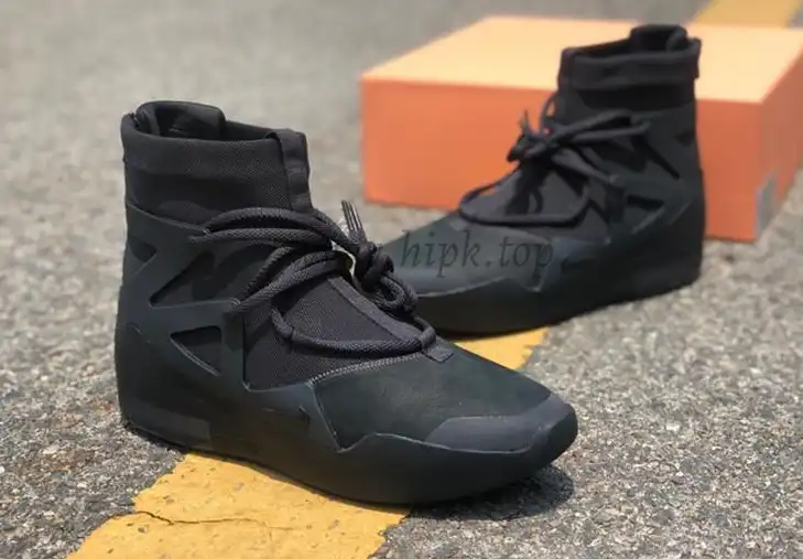 PK God Nike Air Fear of God 1 Triple Black retail materials ready to ship