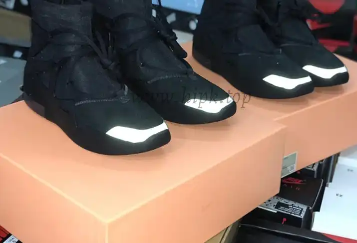 PK God Nike Air Fear of God 1 Triple Black retail materials ready to ship