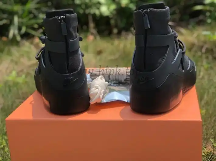 PK God Nike Air Fear of God 1 Triple Black retail materials ready to ship