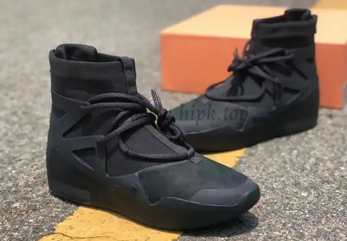 PK God Nike Air Fear of God 1 Triple Black retail materials ready to ship