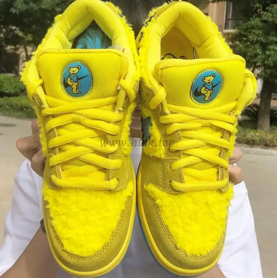 PKGOD exclusive Grateful Dead X SB dunk low pro Opti Yellow ready to ship