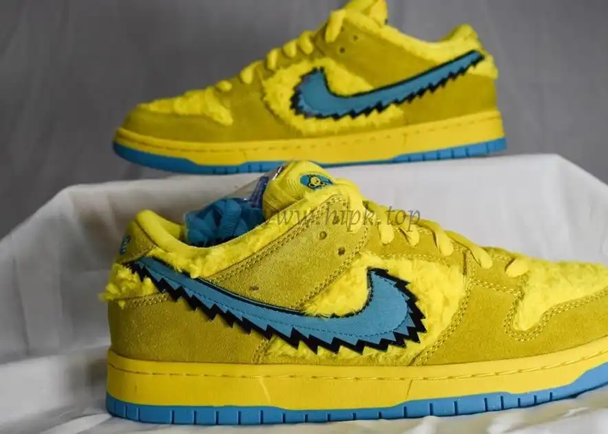 PKGOD exclusive Grateful Dead X SB dunk low pro Opti Yellow ready to ship