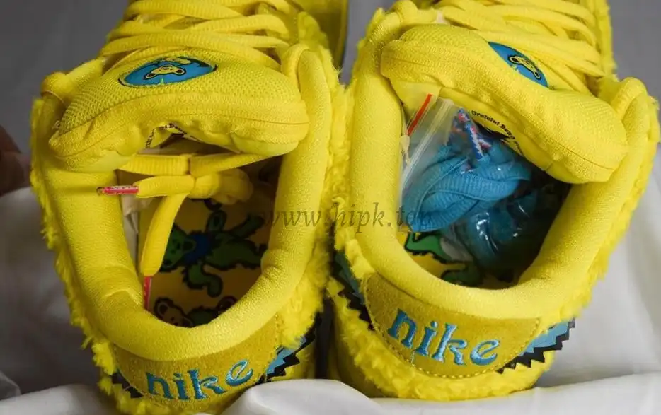 PKGOD exclusive Grateful Dead X SB dunk low pro Opti Yellow ready to ship