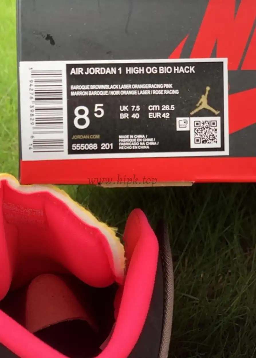 PK GOD Air Jordan 1 High OG “Bio Hack”retail materials ready to ship