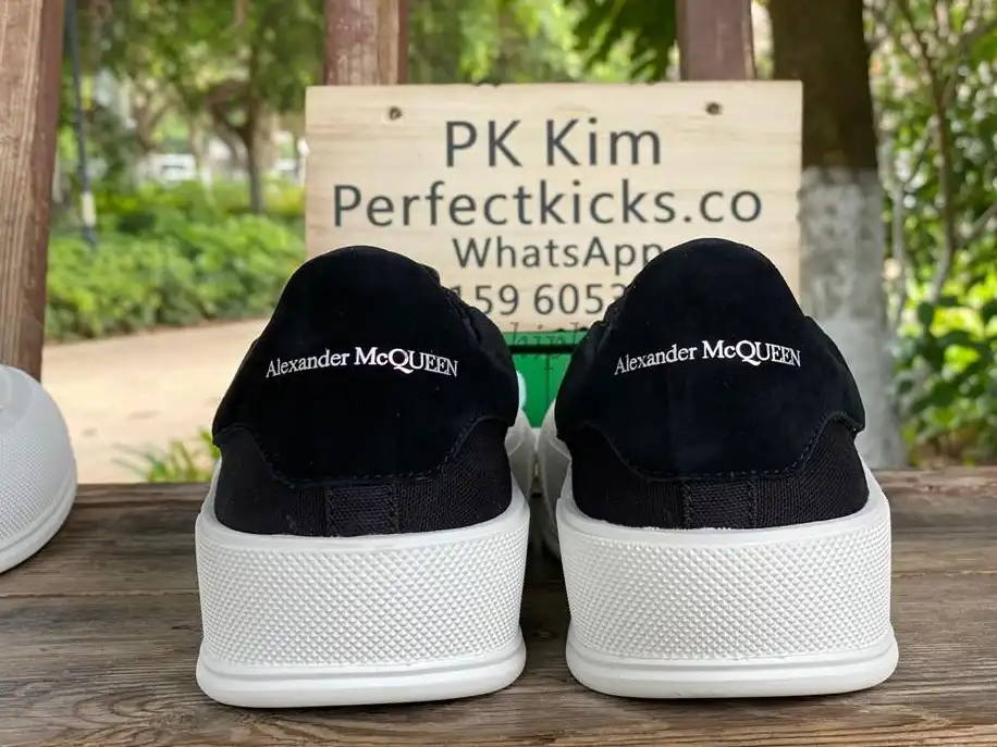 PK GOD ALXNDER MC MCQUEEN PARIS lowBlackSUEDE HEEL BEST VERSION READY TO SHIP