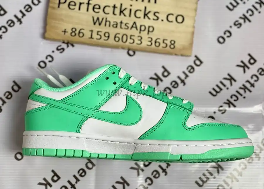 PK GOD nike dunk low Green Glow retail materials ready to ship