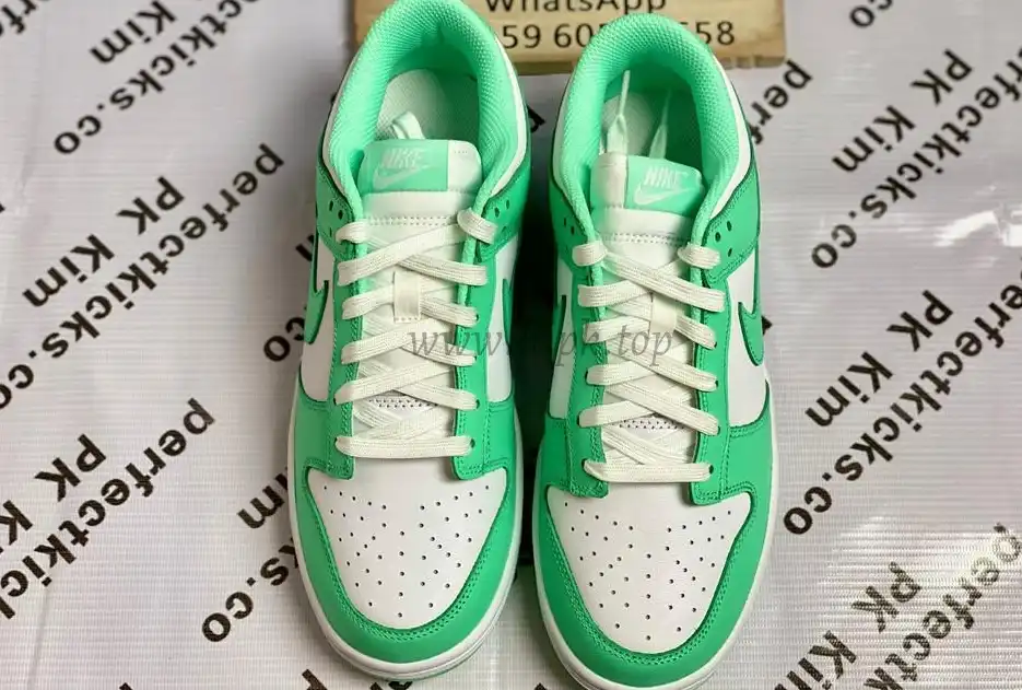 PK GOD nike dunk low Green Glow retail materials ready to ship