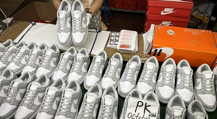 PK GOD nike dunk low photon dust retail materials ready to ship