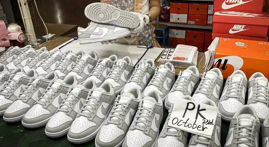 PK GOD nike dunk low photon dust retail materials ready to ship