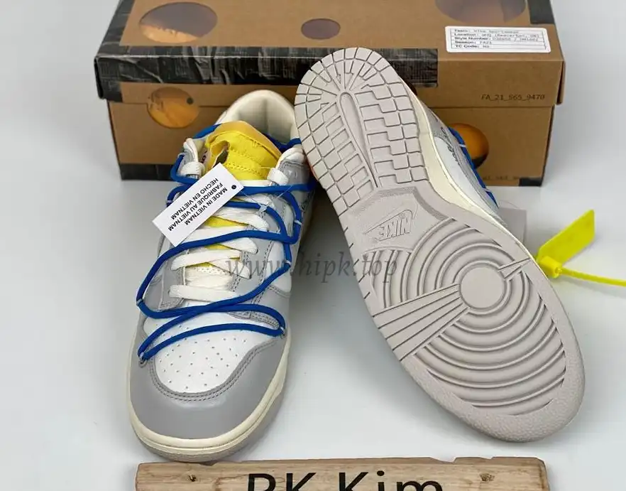 Pk God off white X dunk low the 50 NO.10 retail materials ready to ship