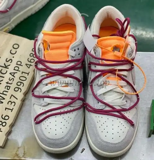 Pk God off white X dunk low the 50 NO.10 retail materials ready to ship