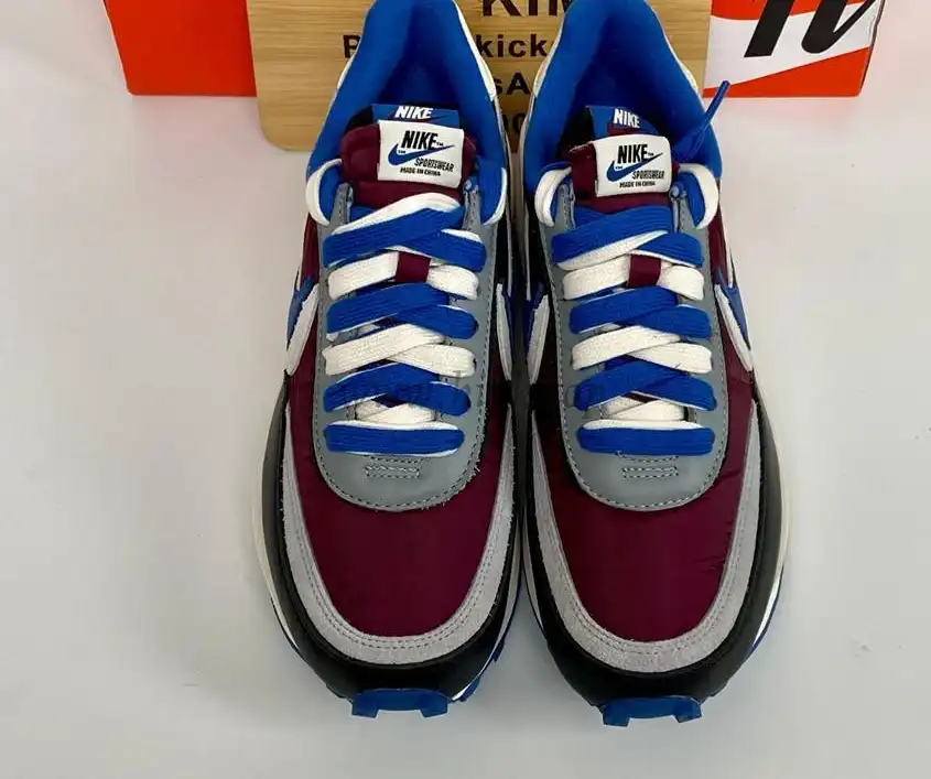 PK God LDWaffle x sacai x UNDERCOVER Night Maroon and Team Royal retail materials ready to ship