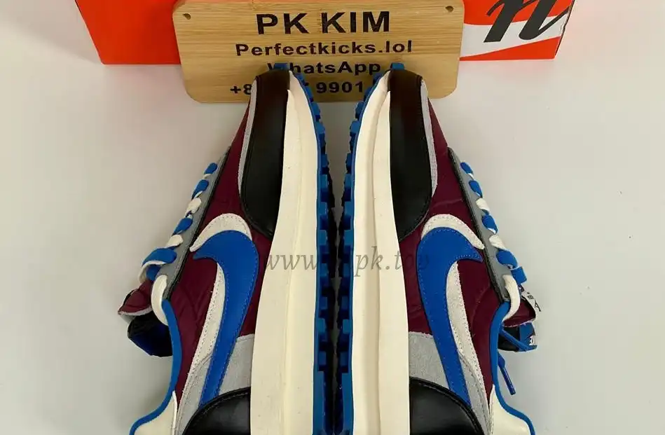 PK God LDWaffle x sacai x UNDERCOVER Night Maroon and Team Royal retail materials ready to ship