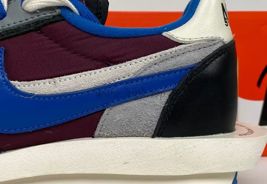 PK God LDWaffle x sacai x UNDERCOVER Night Maroon and Team Royal retail materials ready to ship