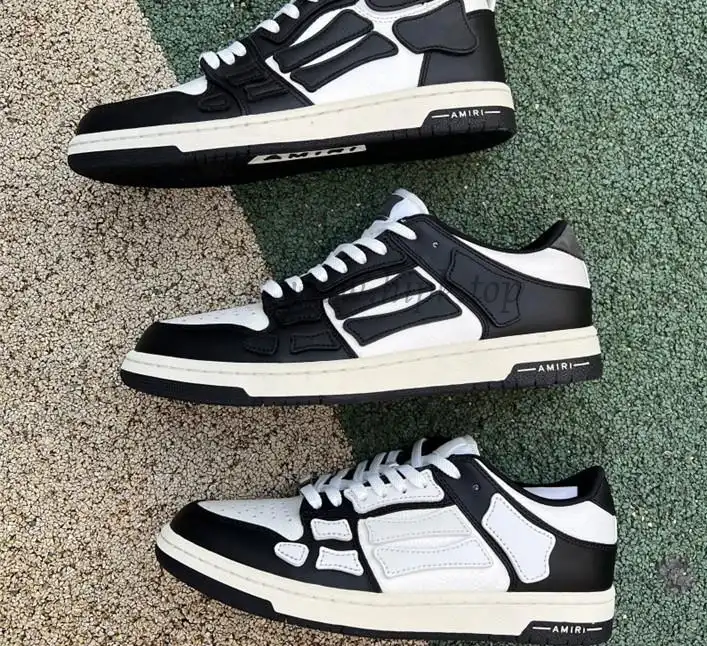 Pk God Amiri Men’s Skel high Sneakers black retail materials ready to ship