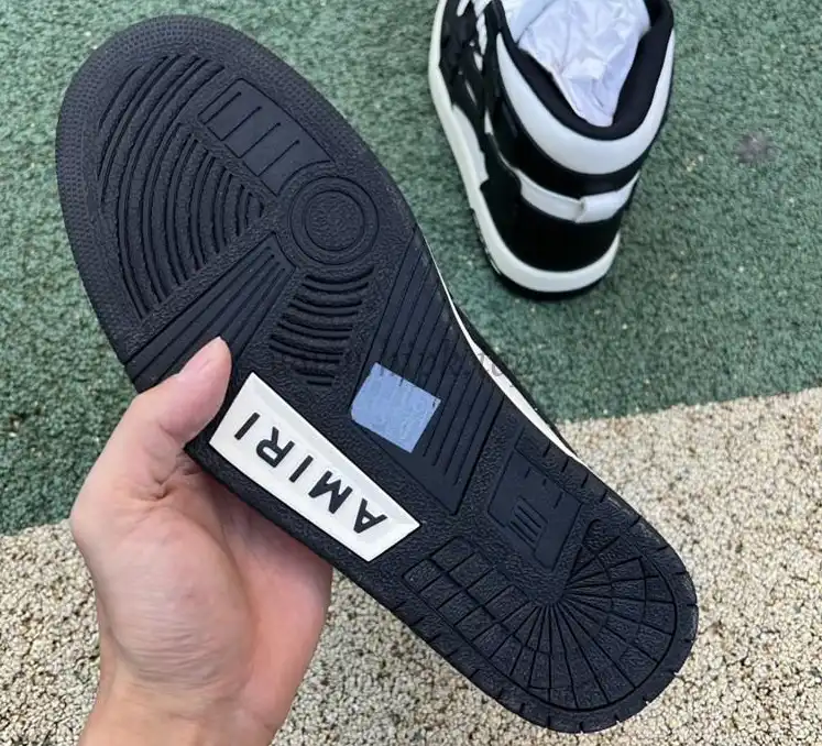 Pk God Amiri Men’s Skel high Sneakers black retail materials ready to ship