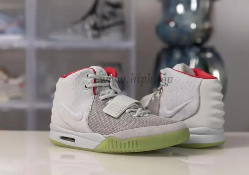 God Air Yeezy 2 Wolf Grey  Pure Platinum Real materials Limited pairs