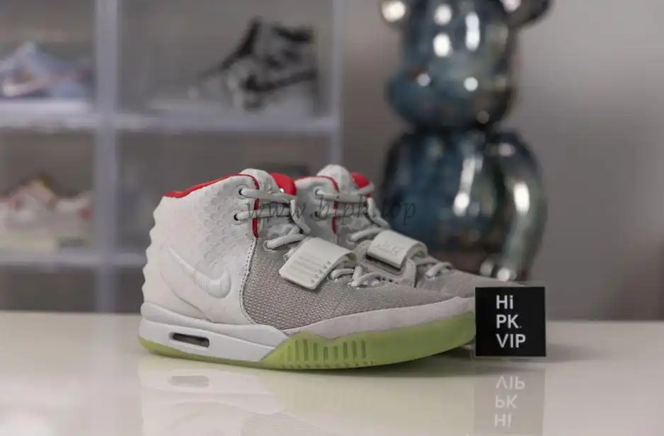 God Air Yeezy 2 Wolf Grey  Pure Platinum Real materials Limited pairs