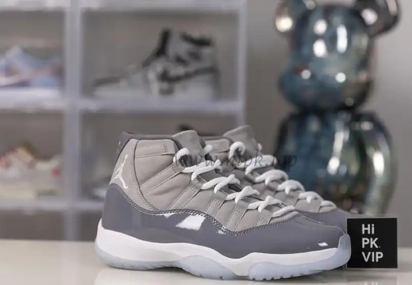 PK GOD Air Jordan 11 cool grey retail materials ready to ship