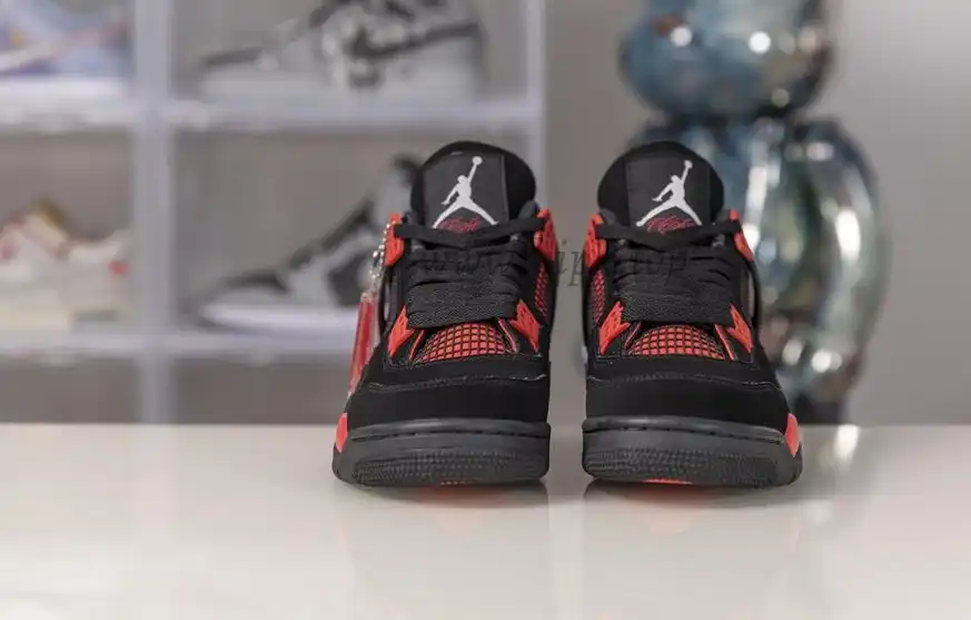 PK God Air Jordan 4 “Red Thunder”retail materials ready to ship