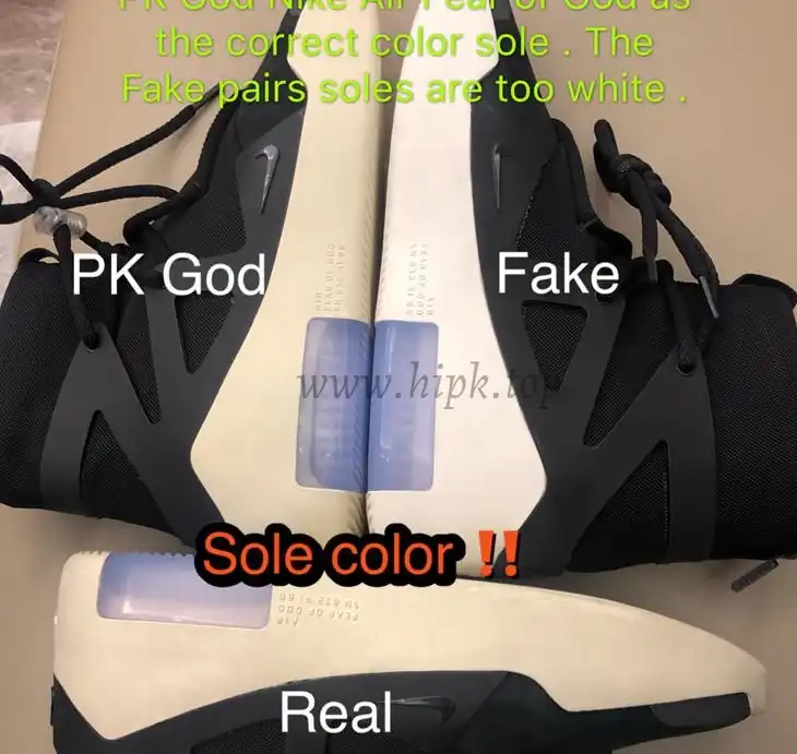 EXCLUSIVE RETAIL PK GOD NIKE AIR FEAR OF GOD 1 LIGHT BLACK BLACK AAR4237-001READY TO SHIP