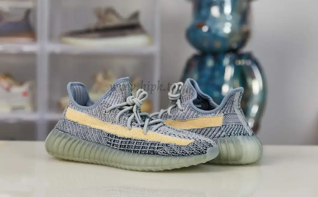 PK GOD ADIDAS YEEZY BOOST 350 V2 ASH BLUE RETAIL MATERIALS READY TO SHIP