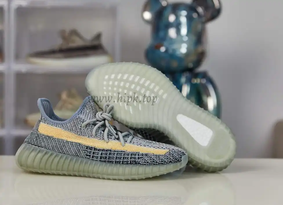 PK GOD ADIDAS YEEZY BOOST 350 V2 ASH BLUE RETAIL MATERIALS READY TO SHIP