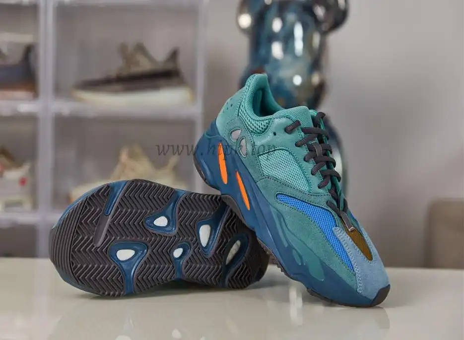 PK GOD ADIDAS YEEZY BOOST 700 FADED AZURE RETAIL MATERIALS READY TO SHIP