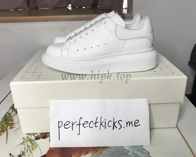 PK GOD ALXNDER MC MCQUEEN Paris white leather heel best version ready to ship
