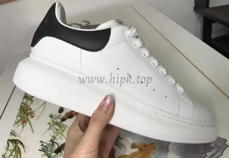 PK GOD Alxnder MC McQueen White smooth calf leather toe black leather heelbest version ready to ship