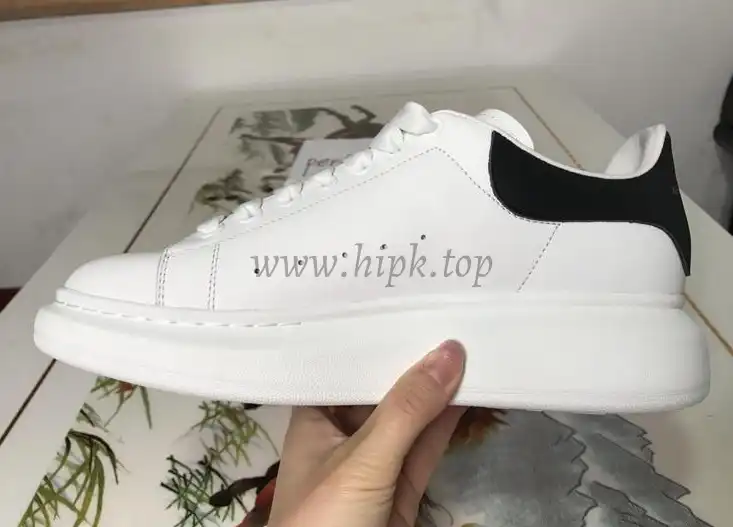 PK GOD Alxnder MC McQueen White smooth calf leather toe black leather heelbest version ready to ship