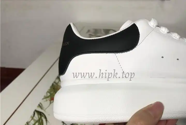 PK GOD Alxnder MC McQueen White smooth calf leather toe black leather heelbest version ready to ship