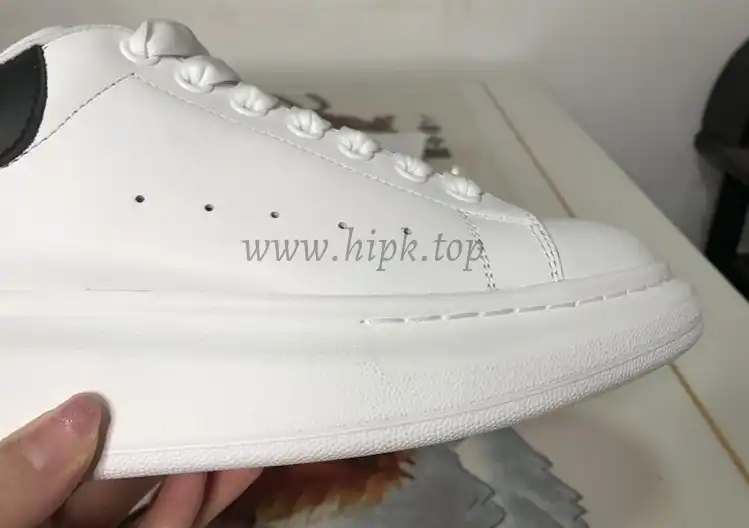 PK GOD Alxnder MC McQueen White smooth calf leather toe black leather heelbest version ready to ship