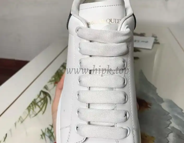 PK GOD Alxnder MC McQueen White smooth calf leather toe black leather heelbest version ready to ship