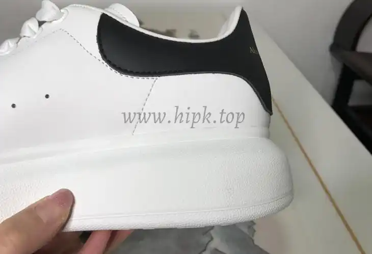 PK GOD Alxnder MC McQueen White smooth calf leather toe black leather heelbest version ready to ship