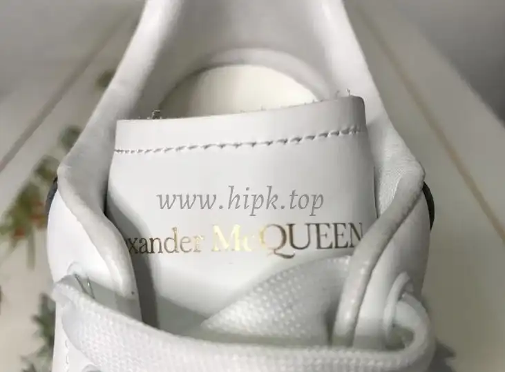 PK GOD Alxnder MC McQueen White smooth calf leather toe black leather heelbest version ready to ship